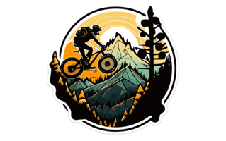 Biker Sticker PNG