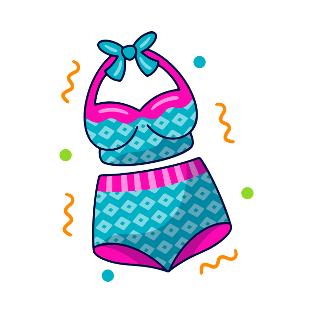 Swimsuit Free Sticker Transparent Image