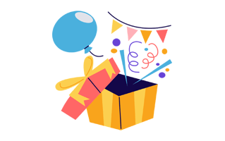 Birthday Present Free Sticker PNG