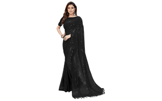 Black Saree PNG