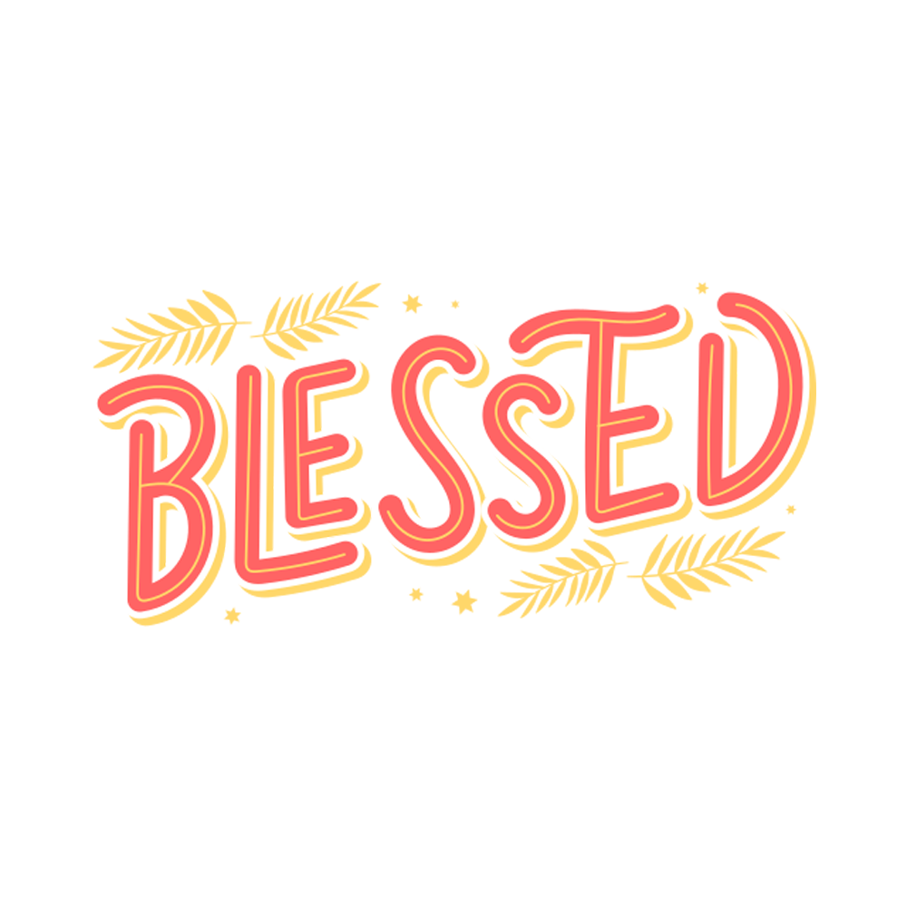 Blessed Free Sticker Transparent Gallery