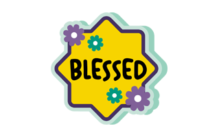 Blessed Free Sticker PNG
