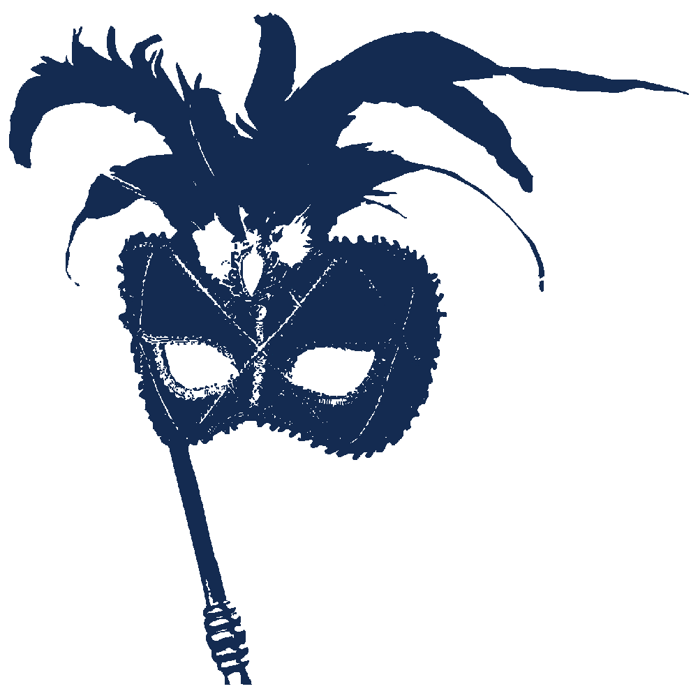 Blue Carnival Mask Transparent Image