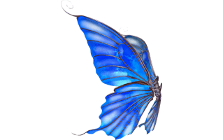 Blue Fantasy Butterfly PNG