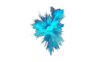 Blue Holi Color PNG