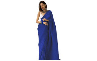 Blue Saree PNG