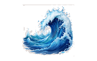 Blue Wave PNG