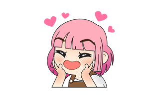 Blushing Free Sticker PNG