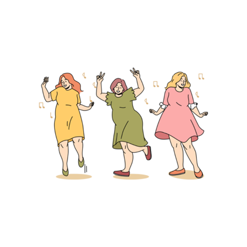 body-positive-free-sticker Transparent Clipart