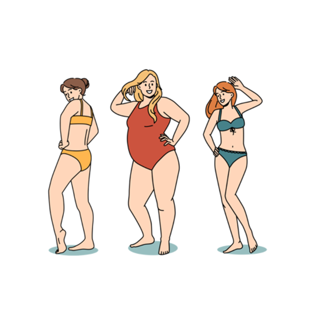 body-positive-free-sticker Transparent Gallery