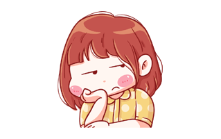 Bored Free Sticker PNG
