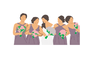 Bridesmaids Free Sticker PNG