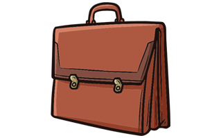 Briefcase Free Sticker PNG