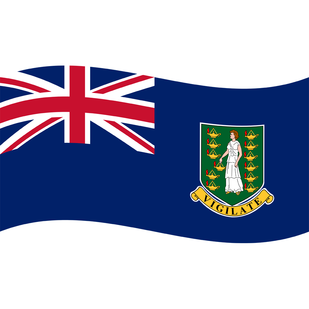 British Virgin Islands Flag Transparent Clipart