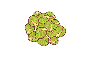 Brussel Sprouts Sticker PNG