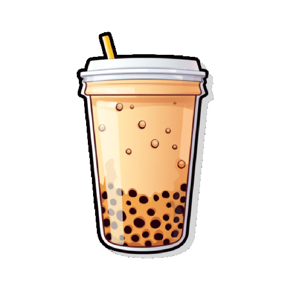 Bubble Tea Free Sticker Transparent Picture