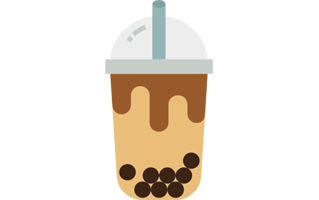 Bubble Tea Sticker PNG