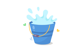 Bucket Free Sticker PNG