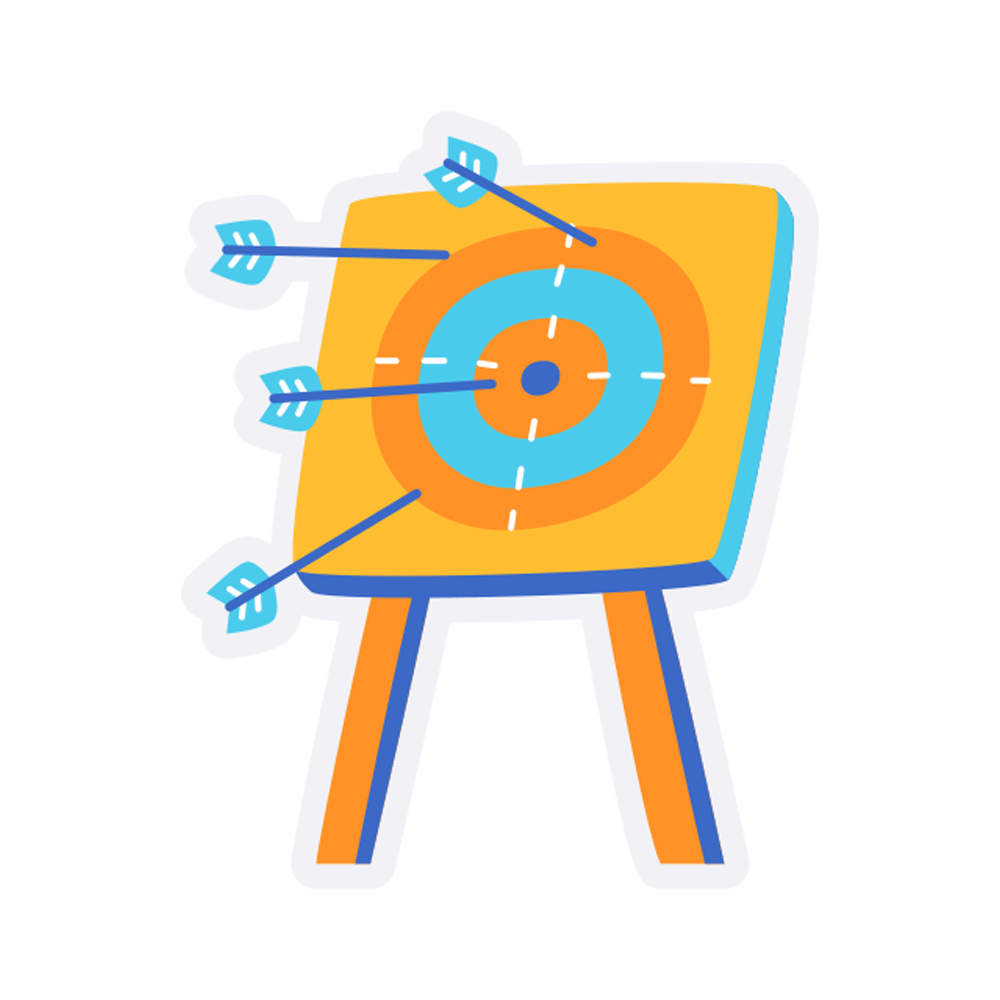 Bullseye Free Sticker Transparent Image