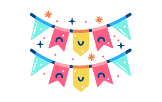Bunting Free Sticker PNG