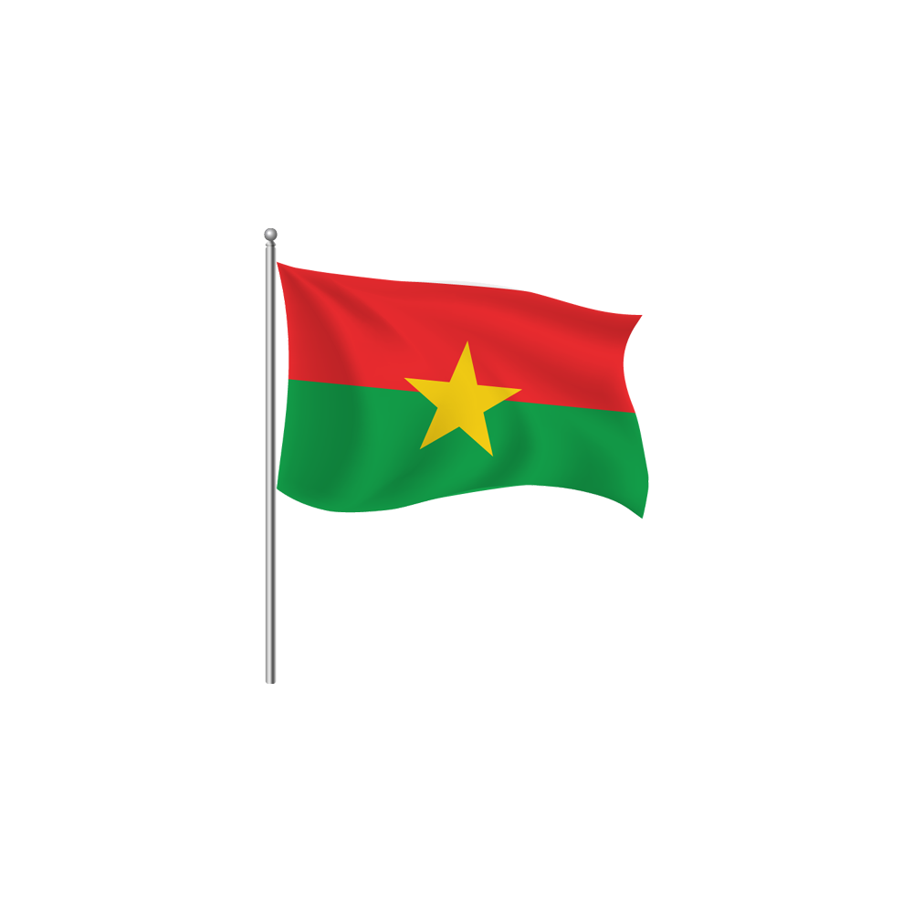 Burkina Faso Flag Transparent Clipart