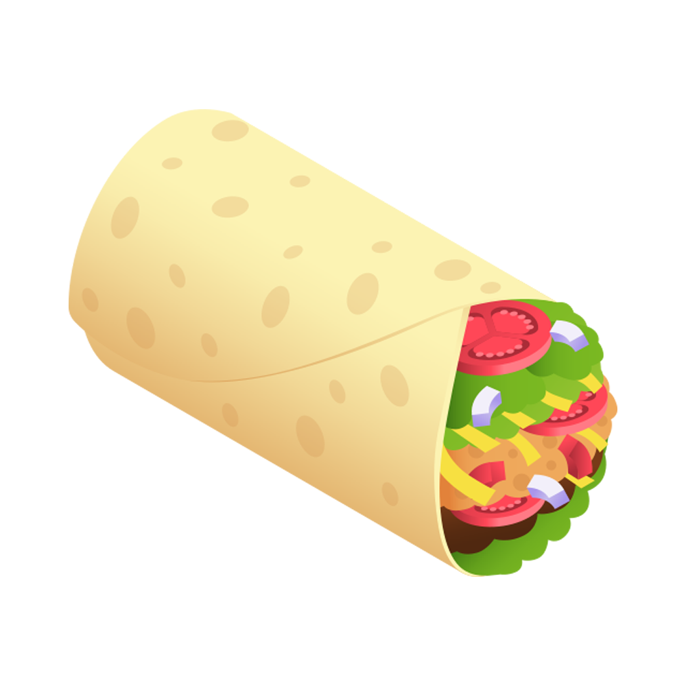 Burrito Free Sticker Transparent Clipart