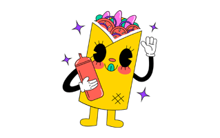 Burrito Free Sticker PNG