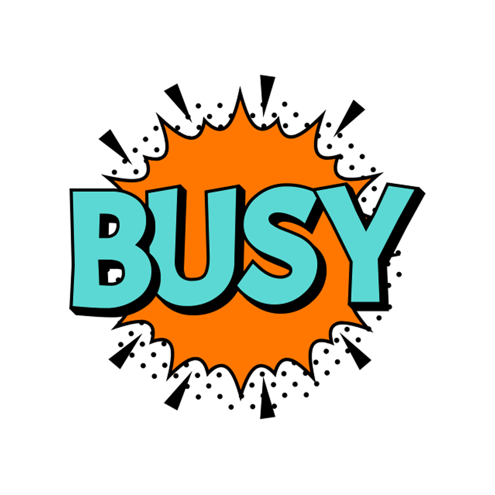 Busy Free Sticker Transparent Photo