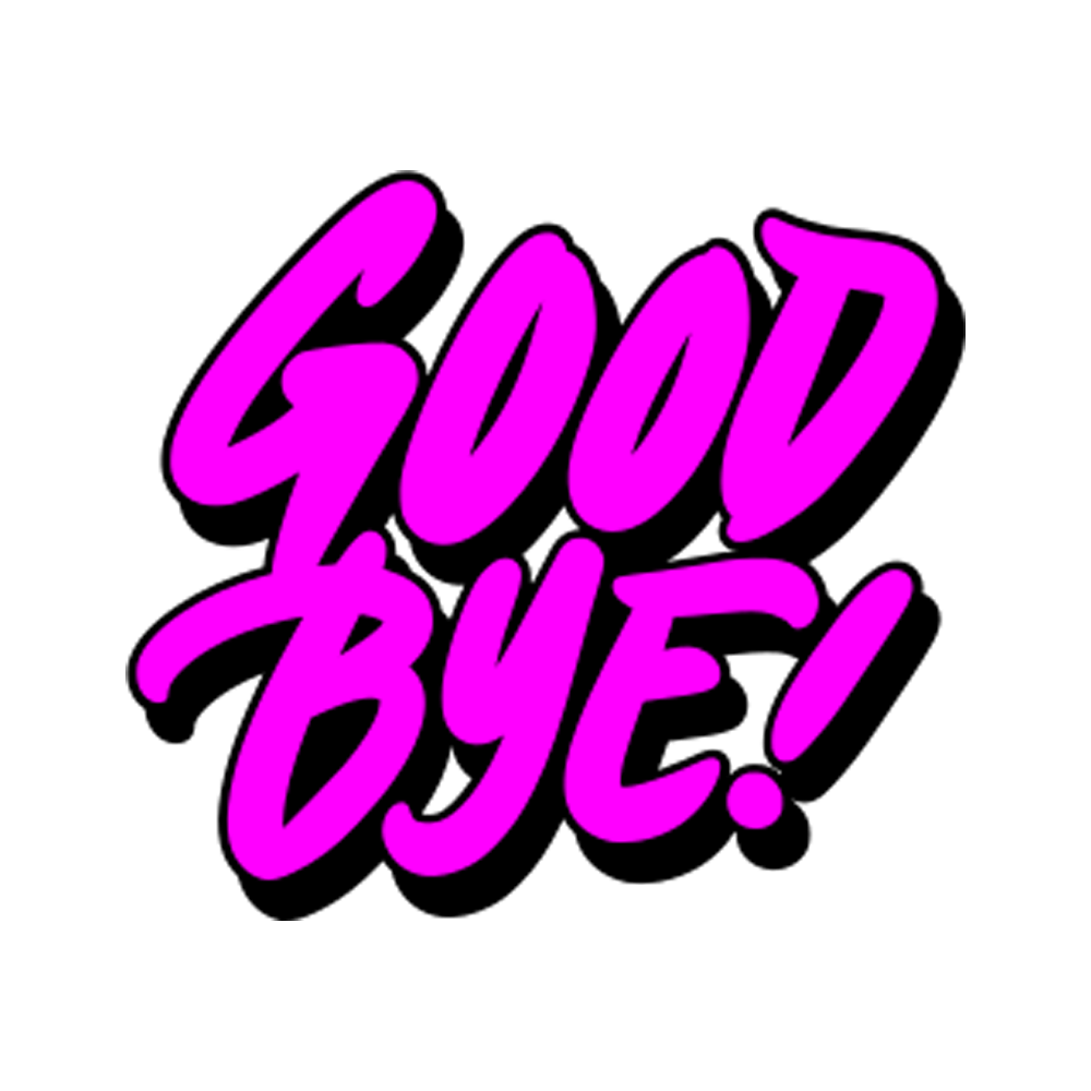 Bye Free Sticker Transparent Picture