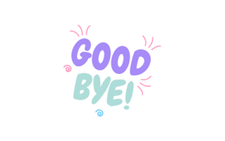 Bye Free Sticker PNG