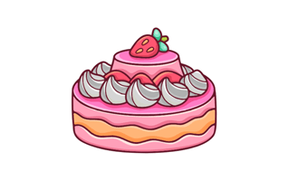 Cake Free Sticker PNG