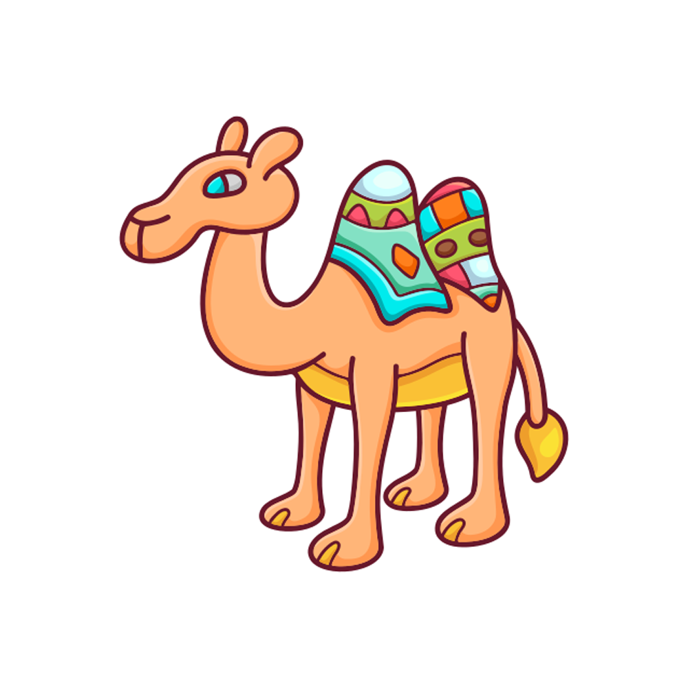 Camel Free Sticker Transparent Image