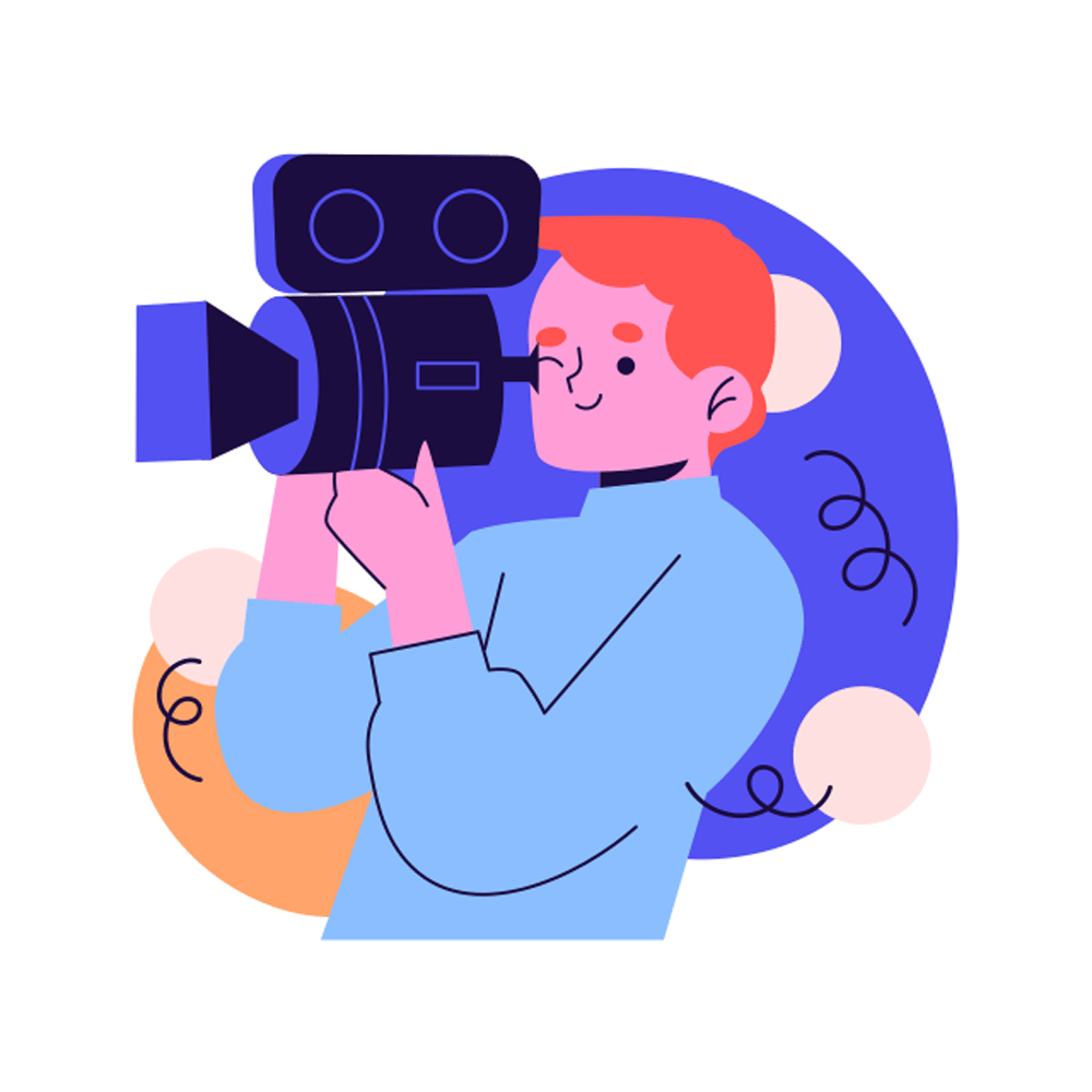 Cameraman Free Sticker Transparent Image