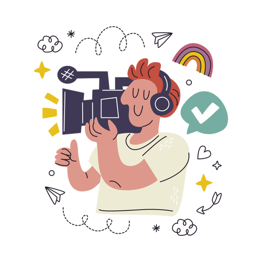 Cameraman Free Sticker Transparent Picture