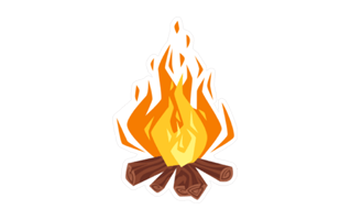 Campfire Sticker PNG