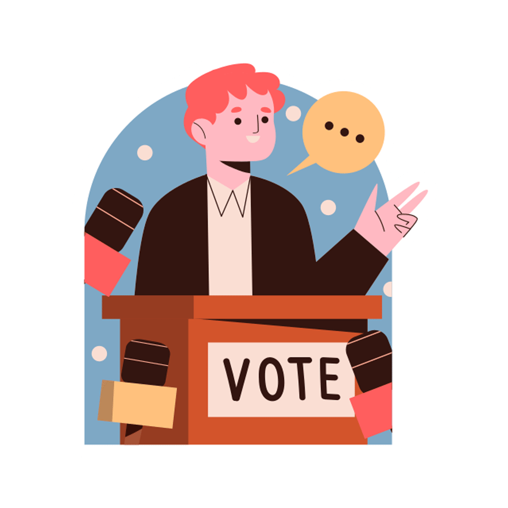 Candidate Free Sticker Transparent Image
