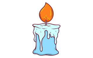 Candle Free Sticker PNG