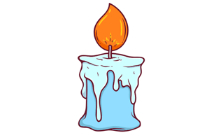 Candle Sticker Free PNG
