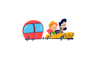 Caravan Free Sticker PNG
