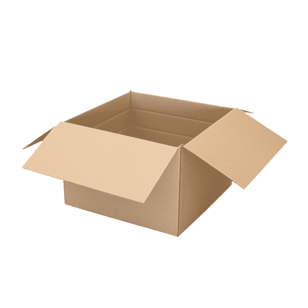 Box. Открытая картонная коробка. Пустая коробка. Короб картонный. Картонные коробки на прозрачном фоне.