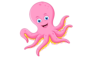 Cartoon Octopus PNG