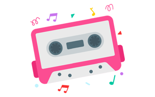 Cassette Tape Free Sticker PNG