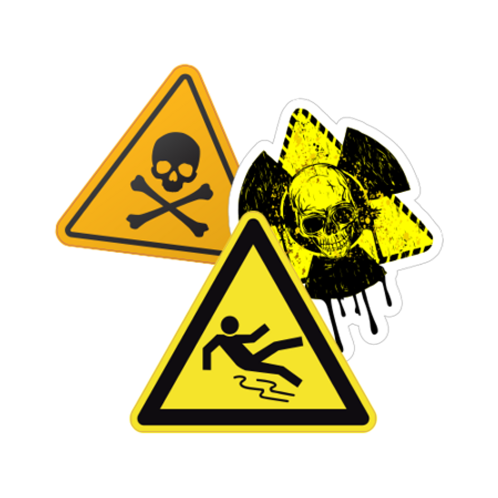 Cautious Sticker Transparent Image
