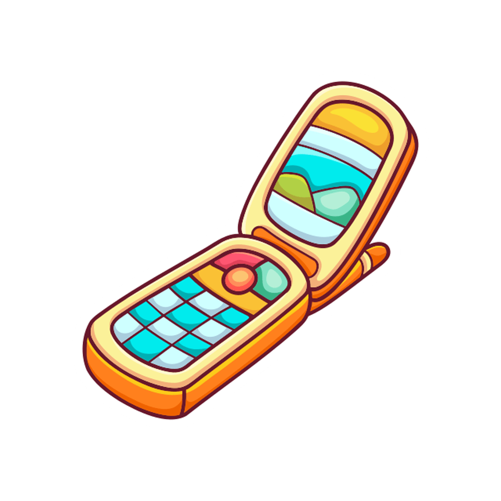 Cellular Phone Free Sticker Transparent Image