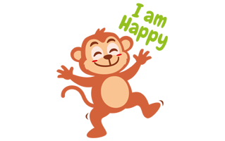 Cheerful Sticker PNG