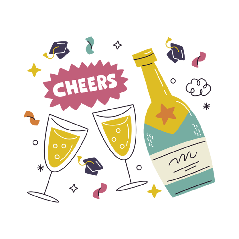 Cheers Free Sticker Transparent Image