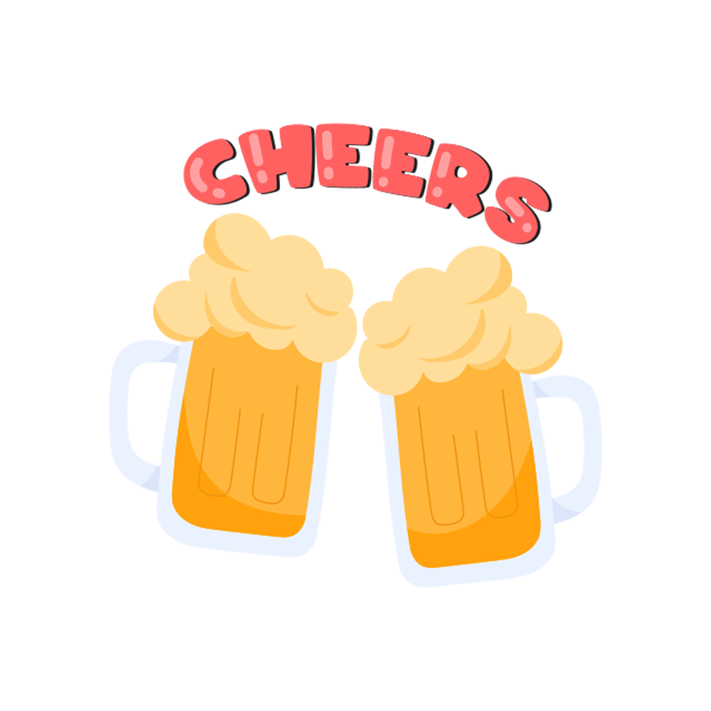 Cheers Free Sticker Transparent Photo