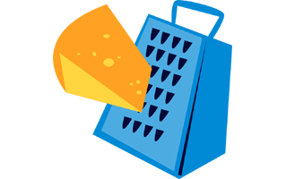 Cheese Grater Sticker PNG