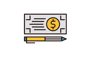 Cheque Sticker PNG
