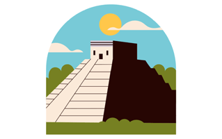 Chichen Itza Pyramid Free Sticker PNG